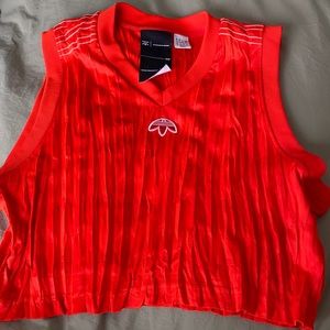 Alexander Wang x Adidas red muscle tee
